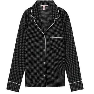 NWT Victoria's Secret Boyfriend Button Down Long Sleeve Sleep Shirt